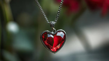 ruby heart necklace 