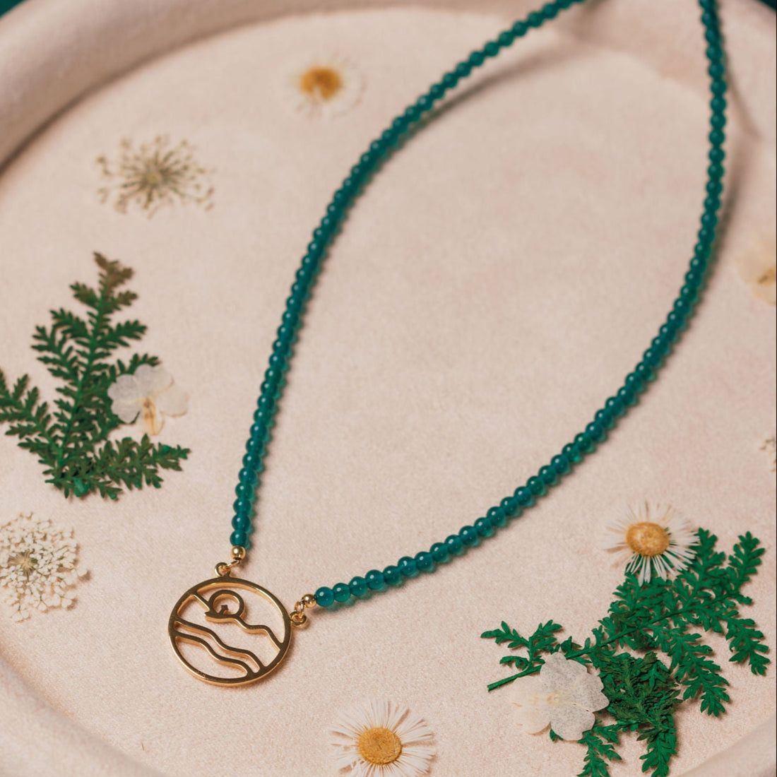 Texas Hill Country Relief Charm Necklace