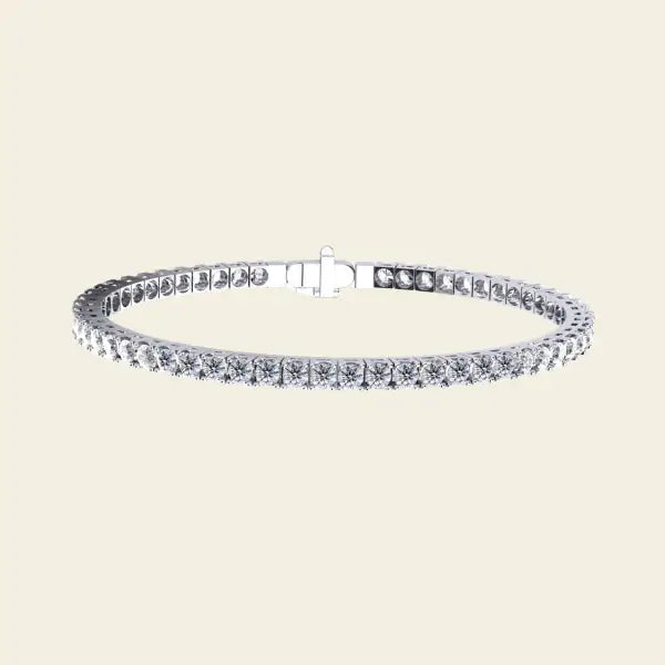 Diamond Tennis Bracelet. Solid 14kt Gold with Natural Diamonds. Jewelry Dallas.