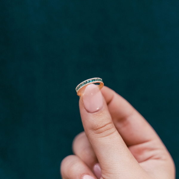 Emerald and Diamond Band